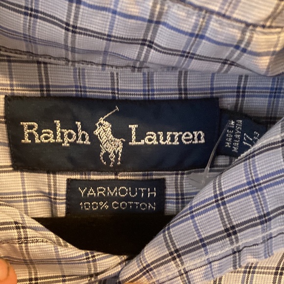 Light blueish grey polo Ralph Lauren dress shirt - Picture 3 of 5